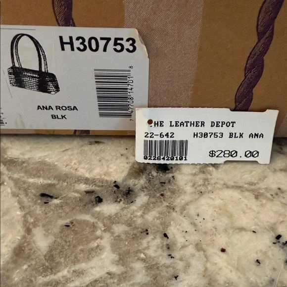 Authentic Brighton Ana Rosa Black Crocodile-Embossed Shoulder Bag - Picture 12 of 16